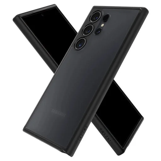 Spigen Ultra Hybrid tok Samsung Galaxy S24 Ultra - áttetsző és fekete - 16