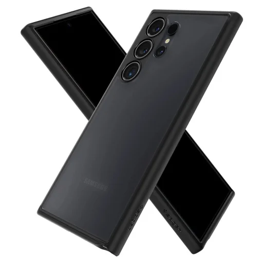 Spigen Ultra Hybrid tok Samsung Galaxy S24 Ultra - áttetsző és fekete - 9