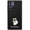 Karl Lagerfeld Silicone Choupette tok Samsung Galaxy S24 Ultra - fekete thumbnail