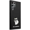 Karl Lagerfeld Silicone Choupette tok Samsung Galaxy S24 Ultra - fekete thumbnail