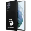 Karl Lagerfeld Silicone Choupette tok Samsung Galaxy S24 Ultra - fekete thumbnail