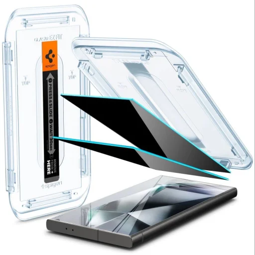 Spigen Glas.tR EZ Fit Privacy Tempered Glass for Samsung Galaxy S24 Ultra - 2 pcs. - 9