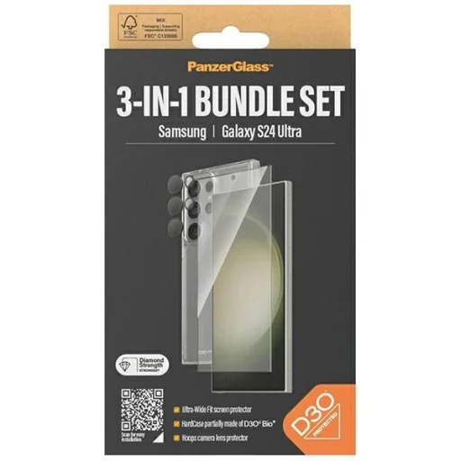 PanzerGlass Bundle 3 az 1-ben Átlátszó tok + Fólia + Kamera védő Samsung Galaxy S24 Ultra tok - 4