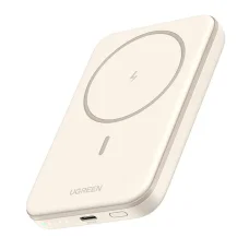 Magnetic Powerbank 5000mAh Ugreen PB560, USB-C, 15W (beige)