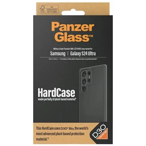 PanzerGlass HardCase D3O® Bio és katonai szintű minősítéssel Samsung Galaxy S24 Ultra tok - fekete - 4