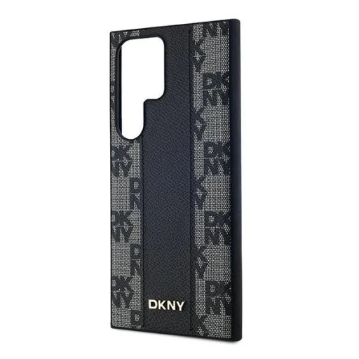 DKNY Bőr Kockás Mono Minta MagSafe tok Samsung Galaxy S24 Ultra - Fekete - 6