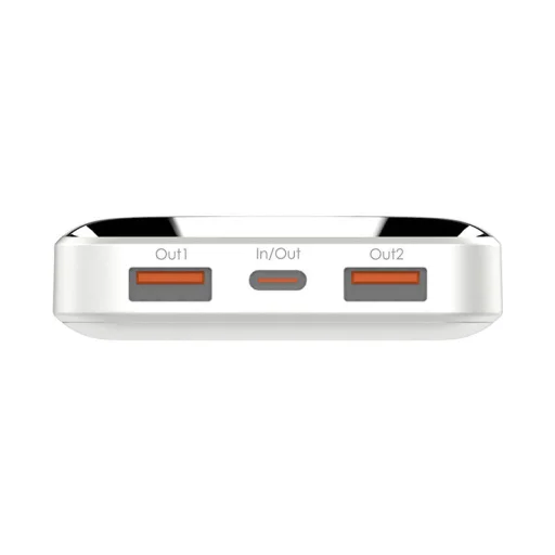 Powerbank LDNIO PQ12, 15W, 10000mAh (fehér) - 5