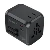 Choetech PD5008 utazó töltő, 3xUSB-A, 2xUSB-C, GaN, 35W, US/EU/UK/AU (fekete)