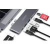 Dokkoló állomás Choetech HUB-M14 Macbook Pro-hoz, 7-in-2 USB-C, Thunderbolt 3 (ezüst) - 4