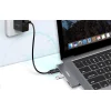 Dokkoló állomás Choetech HUB-M14 Macbook Pro-hoz, 7-in-2 USB-C, Thunderbolt 3 (ezüst) - 5