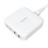 Asztali töltő Choetech PD8008, 2x USB-C, 2x USB-A, GaN, 100W (fehér) - 1