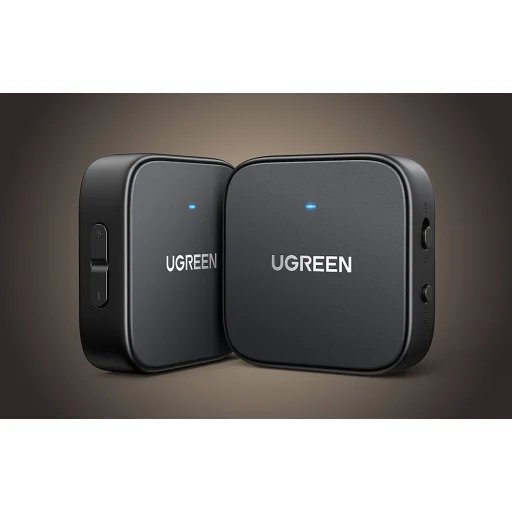 Bluetooth 5.2 Adapter / receiver / transmitter Ugreen CM667, USB-C, 300mAh (szürke) - 4