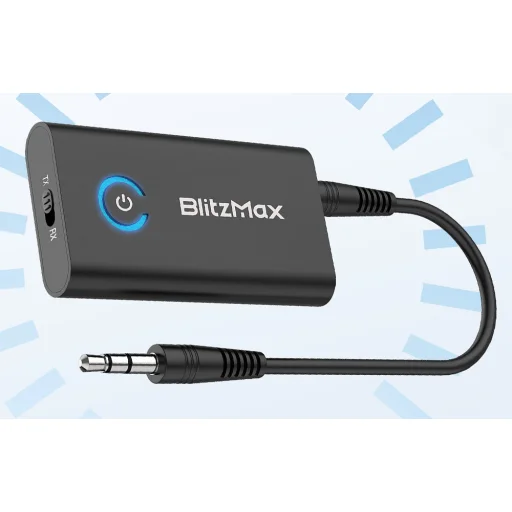 Bluetooth 5.2 Adó/Vevő BlitzMax BT05, aptX - 8