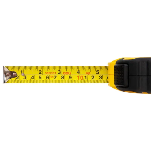 Deli Tools EDL3799Y mérőszalag 10m / 25mm (sárga) - 5