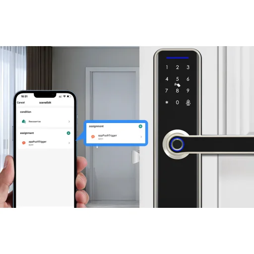 Avatto SDL-A270-S digital smart lock -5572 Wi-Fi ezüst - 7