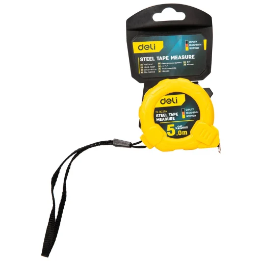Deli Tools EDL9025Y zvinovací meter 5m / 25mm (žltý) - 5