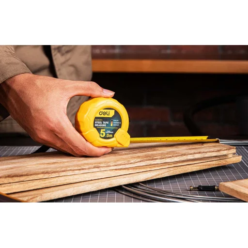Deli Tools EDL9025Y zvinovací meter 5m / 25mm (žltý) - 6