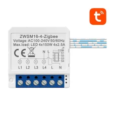 ZigBee Kapcsoló Modul Avatto ZWSM16-W4 TUYA