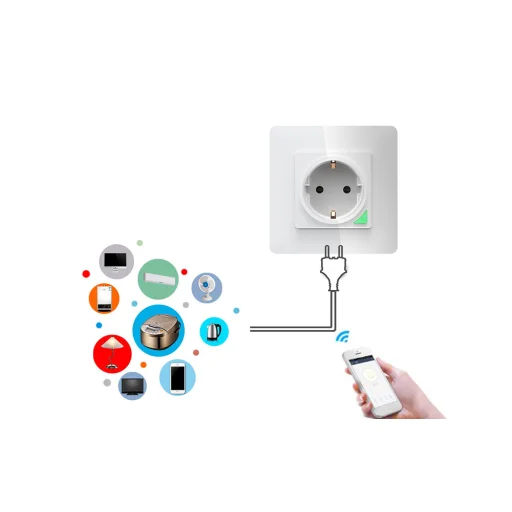Avatto N-WOT10-EU-W TUYA WiFi fali aljzat (fehér) - 5
