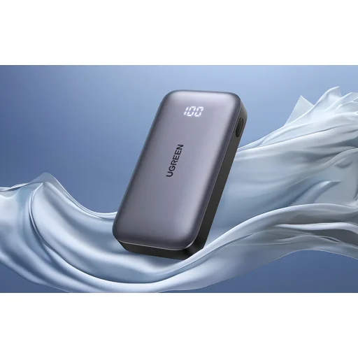 Powerbank 10000mAh Ugreen Nexode PB502, USB + USB-C, 30W PD (fekete) - 4