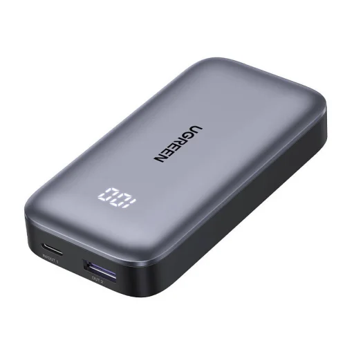 Powerbank 10000mAh Ugreen Nexode PB502, USB + USB-C, 30W PD (fekete) - 1