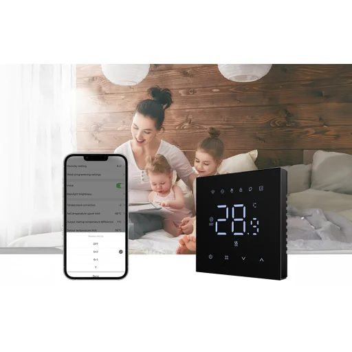 Avatto WT410-BH-3A-B gázkazán 3A WiFi termosztát - 8