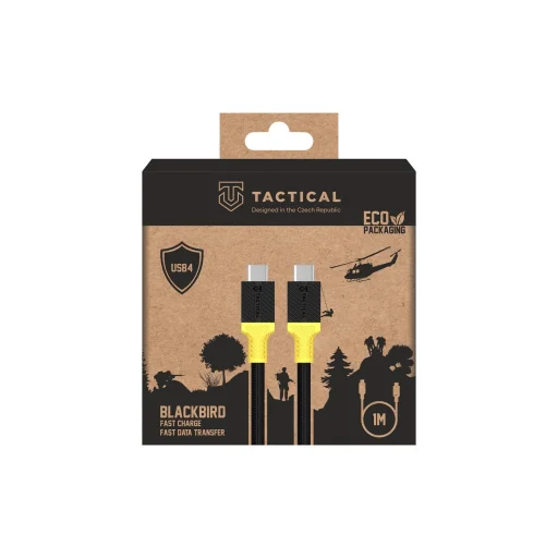 Tactical BlackBird Cable USB4 1m Fekete/Sárga - 2
