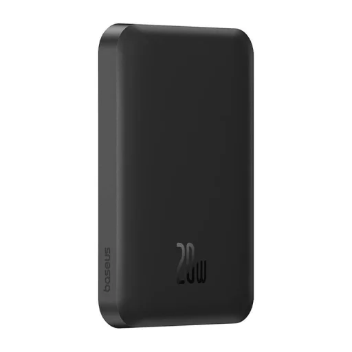 Baseus Mágneses Mini Powerbank, 5000mAh, USB-C 20W (fekete) - 3