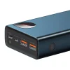 Powerbank Baseus Adaman Metal 20000mAh, PD, QC 3.0, 65W, 2xUSB + USB-C + mikro USB, (kék) thumbnail