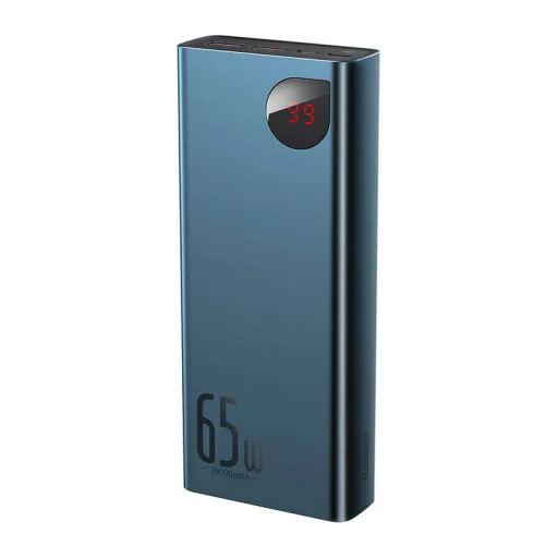 Powerbank Baseus Adaman Metal 20000mAh, PD, QC 3.0, 65W, 2xUSB + USB-C + mikro USB, (kék) - 4