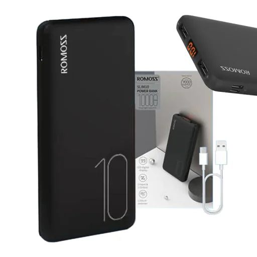 Romoss PSP10 Powerbank, 10000mAh (čierna) - 2