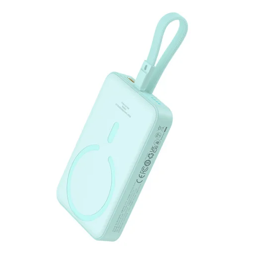 Baseus Magnetic Mini Powerbank, 10000mAh, Lightning, 20W, MagSafe (menta) - 5