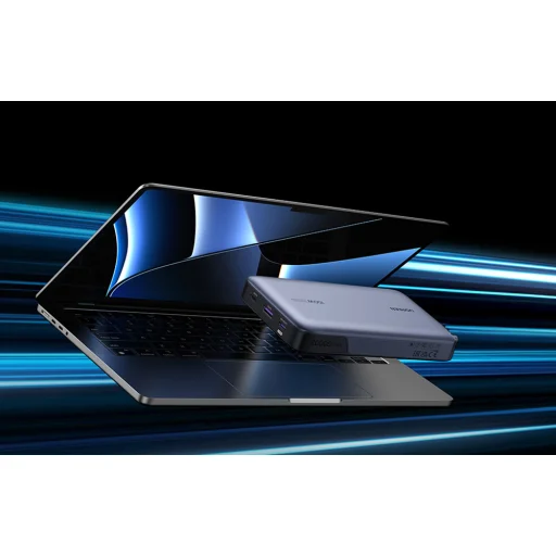 Powerbank 20000mAh Ugreen PB720, USB + 2x USB-C, 100W PD (szürke) - 5