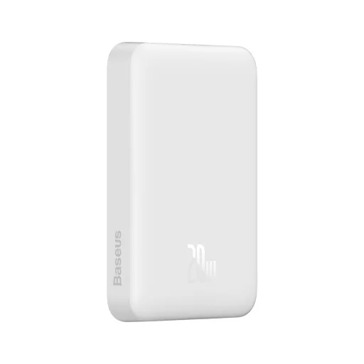 Baseus Magnetic Mini Powerbank, USB-C, 10000mAh, 20W, MagSafe (fehér) - 4