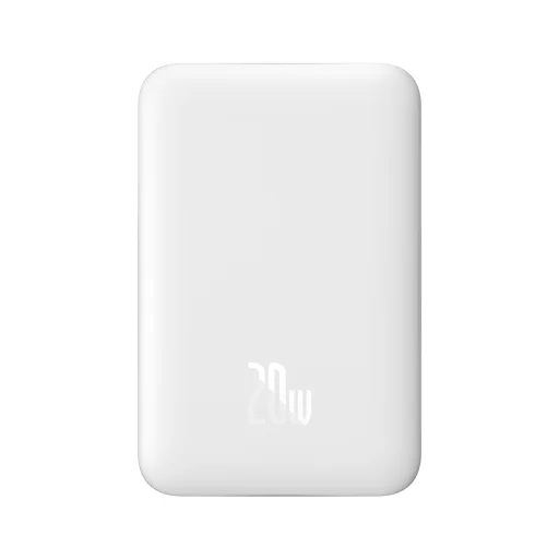 Baseus Magnetic Mini Powerbank, USB-C, 10000mAh, 20W, MagSafe (fehér) - 1