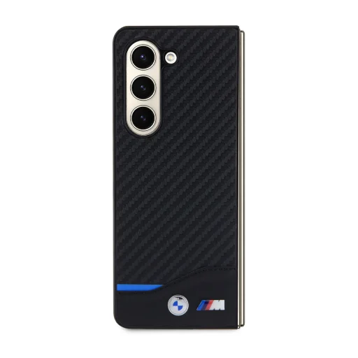 BMW M PU Carbon Kék Csíkos tok Samsung Galaxy Z Fold 5 Fekete - 2