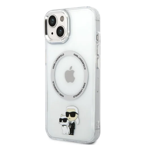Karl Lagerfeld IML Karl és Choupette MagSafe tok iPhone 14 Plushoz Átlátszó - 1