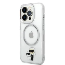 Karl Lagerfeld IML Karl és Choupette MagSafe tok iPhone 13 Pro Átlátszó