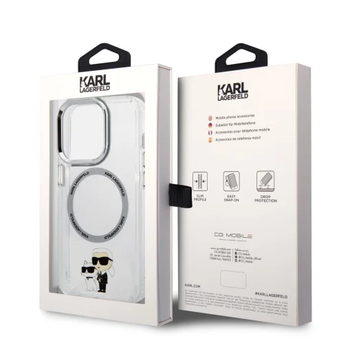 Karl Lagerfeld IML Karl és Choupette MagSafe tok iPhone 13 Pro Átlátszó - 6