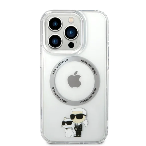 Karl Lagerfeld IML Karl és Choupette MagSafe tok iPhone 13 Pro Átlátszó - 2