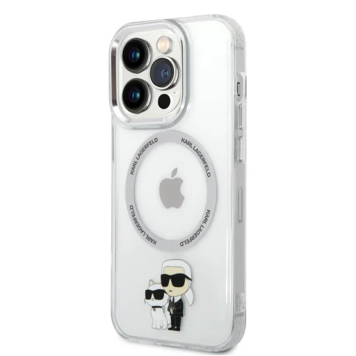 Karl Lagerfeld IML Karl és Choupette MagSafe tok iPhone 13 Pro Átlátszó - 1