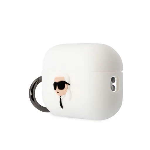 Karl Lagerfeld 3D Logó NFT Karl Head Szilikon Tok AirPods Pro 2-höz Fehér - 3