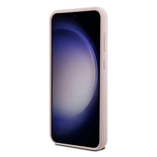 Karl Lagerfeld Liquid Silicone Metal Choupette tok Samsung Galaxy S23 FE rózsaszín - 5