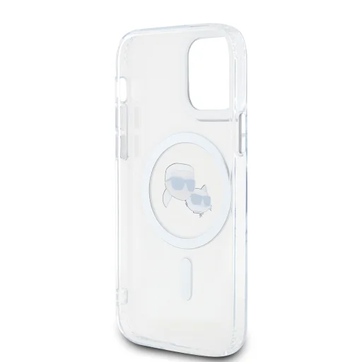 Karl Lagerfeld IML K&CH Heads Metal Frame MagSafe tok iPhone 12/12 Pro átlátszó - 5