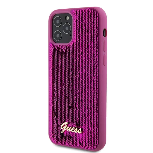 Guess Sequin Script Logo tok iPhone 12/12 Pro Magenta - 2