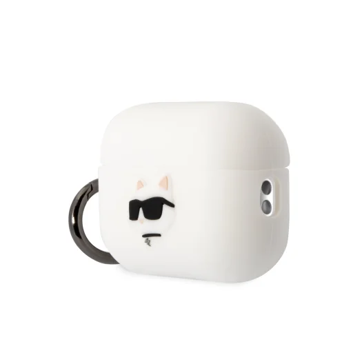 Karl Lagerfeld 3D Logo NFT Choupette Head szilikon tok AirPods Pro 2 fehér - 3
