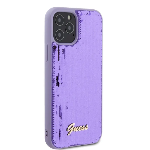 Guess Sequin Script Logo tok iPhone 12/12 Pro Lila - 4