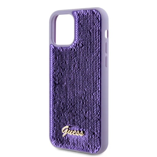 Guess Sequin Script Logo tok iPhone 12/12 Pro Lila - 5
