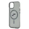  iPhone 15 Fekete Karl Lagerfeld IML K&CH Heads Metal Frame MagSafe tok thumbnail