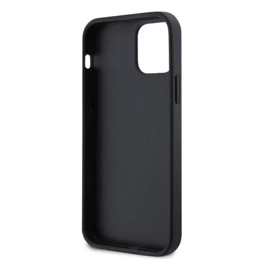 Guess PU Perforated 4G Glitter Metal Logo tok iPhone 12/12 Pro fekete - 6